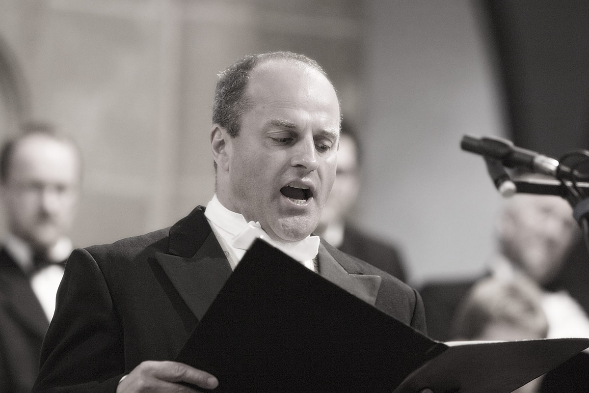 Christopher Purves (Bass) in der Aufführung des "Messiah" in der Klosterkirche Maulbronn